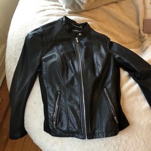 Express pleather moto jacket